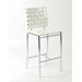 Carlsen Counter Chair in White Set of 2