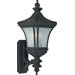 Devon Medium Up Wall Lantern in Mystic Black