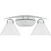Demitri Two Light Bath Vanity in Polished Chrome