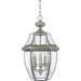 21" Newbury Outdoor  Hanging Lantern in Pewter