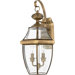 20" Newbury Outdoor  Wall Lantern in Antique Brass