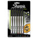 Plastic Point Stick Permanent Water Resistant Pen, 6 Per Pack