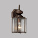 Roman Bronze Hexagonal Incandescent Outdoor Wall Lantern