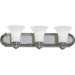Opal Glass Polished Chrome  Strip Light