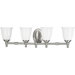 Victorian Brushed Nickel Strip Light