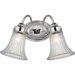 Polished Chrome Dual Light Wall Sconce 