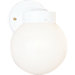 White Incandescent Outdoor Wall Lantern