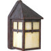 Solid Brass Cobblestone Mission Compact Fluorescent Outdoor Wall Lantern