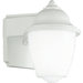 White Outdoor Lantern with White Acrylic Glass