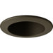 4" Recessed Open Baffle Trim in White