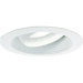 Recessed Light Trim with Aluminum Flange in White