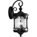 Augusta Light Outdoor Wall Lantern in Forged Black