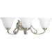 Torino Three Light Wall Bracket in Brushed Nickel