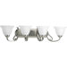 Torino Four Light Wall Bracket in Brushed Nickel