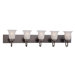 Parker Five Light Bath Lamp in Oiled Bronze