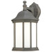 Hawthorne 1x26W Outdoor Down Wall Lantern in Painted Bronze