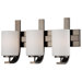 Pendenza Three Light Wall Lamp in Oiled Bronze