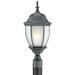 Covington 1x100W Outdoor Post Lantern in Black