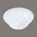 3 Light Alabaster Flush Mount