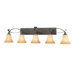 Magnolia  Vanity Light in Painted Bronze