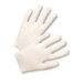 Men's White Regular Weight Cotton Lisle Hot Mill Gloves