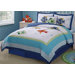Colorful Sea Twin Quilt with Pillow Sham
