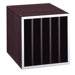 Quadrant File Cube in Espresso with Silver Trim
