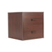 Cube 15" Two Drawer Storage Cube in Cherry