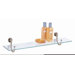 Glass Shelf with Antique Brass Mounts