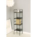 Four Tier Square Shelf in Black