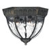 Regal Outdoor Flush Mount in Black Granite