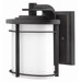Ledgewood Mini Outdoor Wall Lantern in Vintage Black with Energy Saving Option