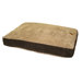 Gusset Suede Pillow Dog Bed in Beige / Chocolate