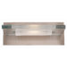 Phoebe  Wall Sconce with Clear Glass in Brushed Steel
