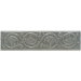 Accent Statements Metal 3" x 12" Scrolling Leaf Decorative Border in Vintage Pewter