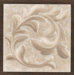 Primabella 4" x 4" Cascading Leaves Decorative Corner Tile in Cappuccino