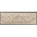 Primabella 4" x 12" Cascading Leaves Decorative Listello in Cappuccino