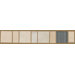 Sardara 2" x 12" Decorative Listello in Fortress Cream