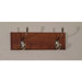 Coat Rack with Two Nickel Hooks