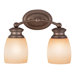 10.13" x 12.25"  Vanity Light in Oiled Burnished Bronze