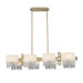 Palais Linear 8 Light Chandelier Island Light 