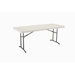 6' Fold-in-Half Table in Almond