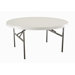 60" Round Commercial Grade Table in White