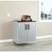 Tuff Duty Two Door Base Cabinet in Polished Silver