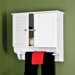 Vermont Wall Mount Storage Cabinet in White