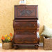 Fairway Carved Drop Front File Desk in Walnut