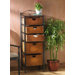Utah 5-Drawer Wicker Storage Unit
