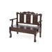 Vernon Handcarved Wood Entryway Storage Bench