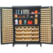 60" Super Wide Heavy Duty Storage Cabinet with 185 Ultra Bins
