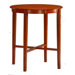 42" High Pub Table with Round Solid Top in Espresso Cherry